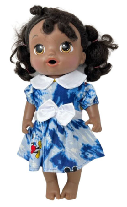 Doll Clothes Superstore Mickey Print Dress Fits14 Inch Baby Alive And Little Baby Dolls
