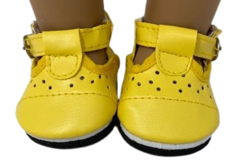 Yellow Mary Jane Shoes Fit 18 Inch Girl Dolls Like Our Generation American Girl