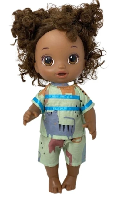 Doll Clothes Superstore Zoo Animal Print Scrubs Fit Some Baby Alive And Little Baby Dolls
