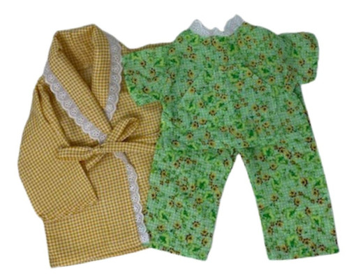 Doll Clothes Green Sleep Set fits 18 inch doll
