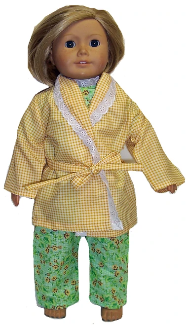 Doll Clothes Green Sleep Set fits 18 inch doll