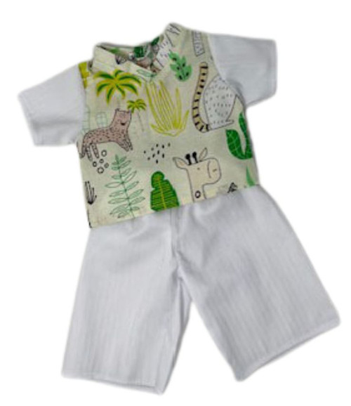 Doll Clothes Superstore Jungle Scrubs Fit 15-16 Inch Baby And Cabbage Patch Kid Dolls