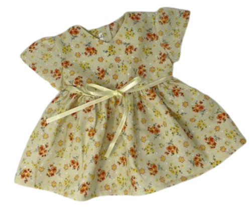 Doll Clothes Superstore Yellow Flower Dress Fits 18 Inch Girl Dolls Like American Girl, Our Generation and My Life Dolls
