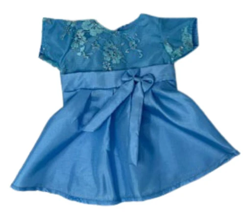 Blue Party Dress Fits 15-16 Inch Baby Dolls