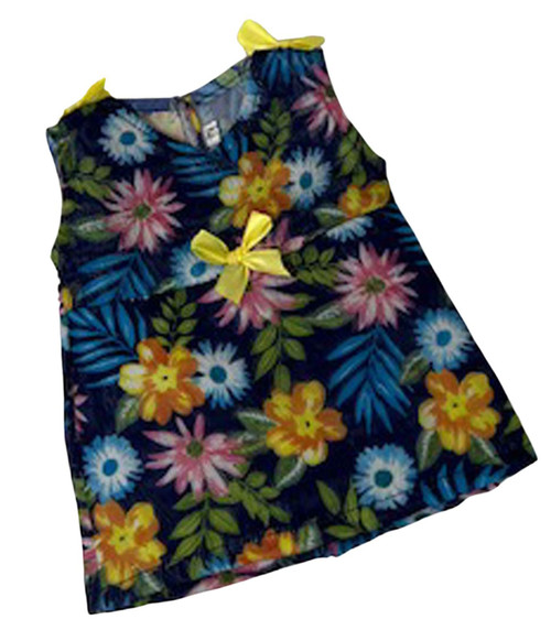 Doll Clothes Superstore Blue Flower Dress Fits 15-16 Inch Baby Dolls