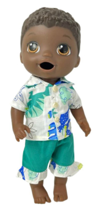 Doll Clothes Superstore Dino Mania Short Set Fits 12 Inch Baby Alive And Little Baby Dolls