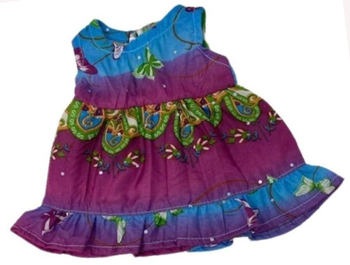 Doll Clothes Superstore Butterflies on Multi Color Print Fits Some Baby Alive And Little Baby Dolls