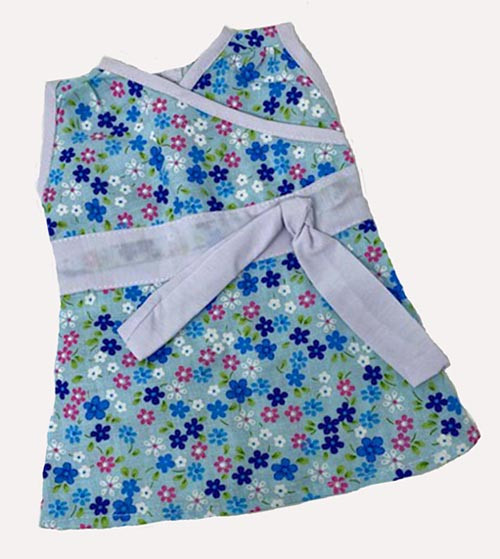 Versatile Blue Aline Dress Fit 18 Inch Girl Baby and Cabbage Patch Kid Doll