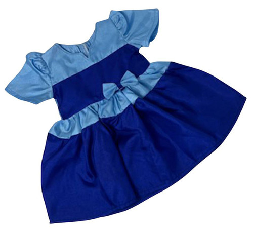 Doll Clothes Superstore Two Tone Blue Dress Fits 15 Inch Baby Dolls
