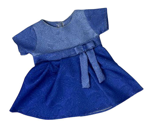 Doll Clothes Superstore Blue Sparkle Dress Fits 14-16 Inch Baby Dolls