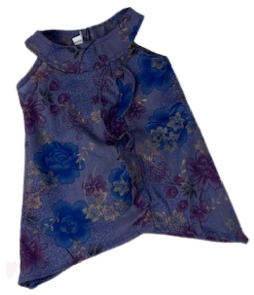 Doll Clothes Superstore Purple Floral Dress Fits 18 Inch Girl Dolls Like American Girl, Our Generation and My Life Dolls