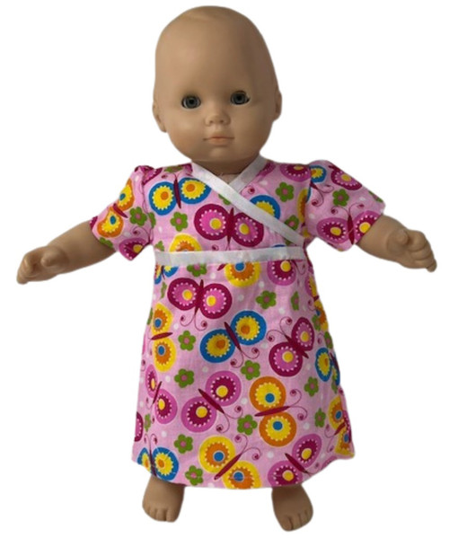 Doll Clothes Superstore Butterfly Nightgown Compatible With 15-16 Inch Baby Dolls