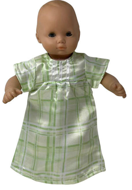 Doll Clothes Superstore Light Green Nightgown Compatible With 15-16 Inch Baby And Cabbage Patch Kid Dolls