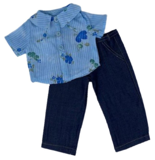 Doll Clothes Superstore Handmade Casual Jeans With Shirt For 18 Inch Dolls