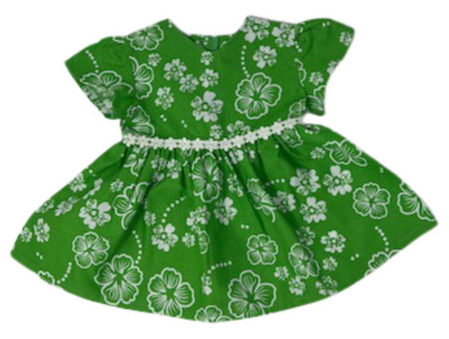 Doll Clothes Superstore Emerald Green Dress Compatible With 15-16 Inch Baby And Cabbage Patch Kid Dolls