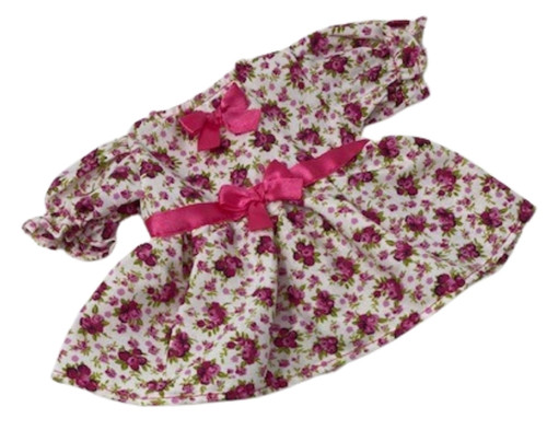 Doll Clothes Superstore Red Flower Print Dress Fits Some Baby Alive And Little Baby Dolls