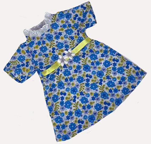 A Line Flower Dress Fits 18 Inch Girl Dolls Like American Girl Our Generation My Life Dolls