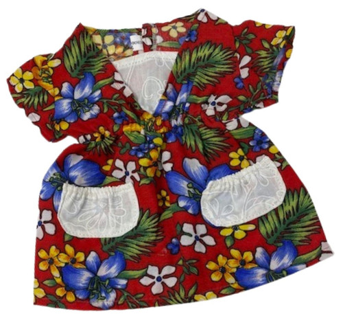 Bright Flower Dress Fits 18 Inch Girl Dolls, Cabbage Patch And 15 Inch Baby Dolls