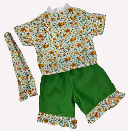 Doll Clothes Superstore Green Shorts With Flower Top Fit 18 Inch Like Our Generation And American Girl An Baby Dolls