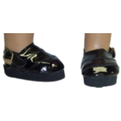Classy Black Clog Shoes fits Bitty Baby