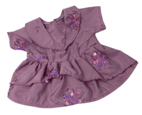Sequined Mauve Dress Fits 14 Inch Baby Alive And Little Baby Dolls