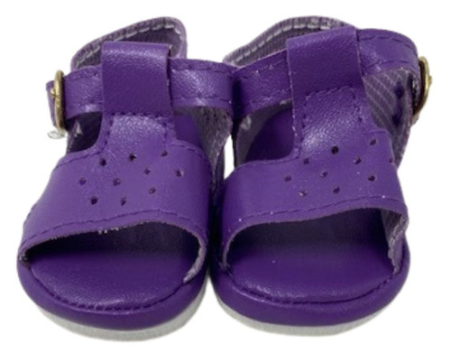 Purple T Style Sandals Fit 18 Inch Dolls Like Our Generation American Girl