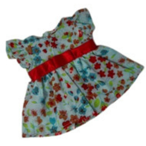 Blue Flowers Dress Fits 15 Inch Baby Dolls