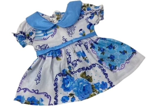 Doll Clothes Superstore Blue Flower Dress Fits 14 Inch Baby Alive And Little Baby Dolls
