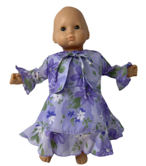 Chiffon Dress With Jacket Fits 15 Inch Baby Dolls