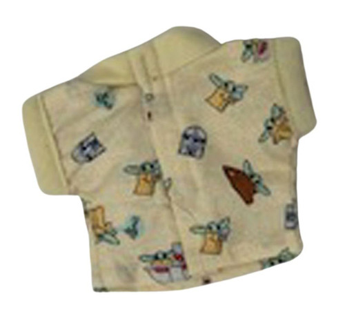 Star Wars The Child Shoulder Baby Cream Mandalorian Print Robe Fits 5" Yoda