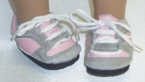 Pink Gray Jogging Shoes For All 18 Inch Girl Dolls