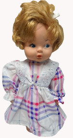 Pink And Purple Print Dress For Little Baby Dolls