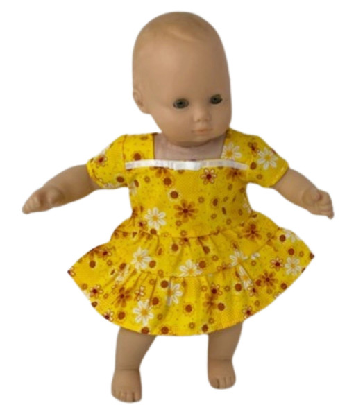 Sunshine Ruffles And Flowers For Warm Weather Dress For 15-16 Inch Cabbage Patch Kid Dolls