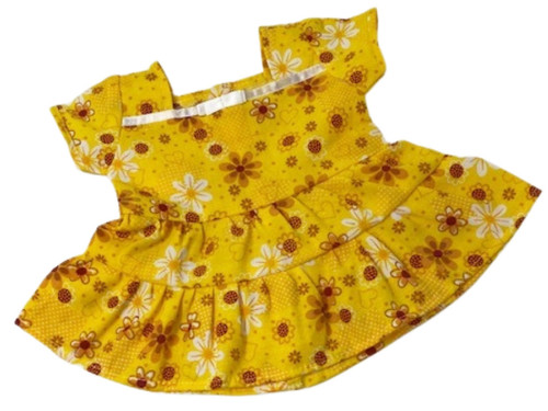 Sunshine Ruffles And Flowers For Warm Weather Dress For 15-16 Inch Cabbage Patch Kid Dolls