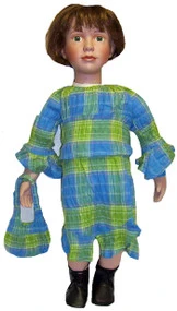 My Twin Green and Blue Blouse, Skirt, Purse
