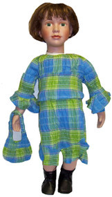 My Twin Green and Blue Blouse, Skirt, Purse