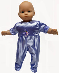 Lavender Satin Finish Stretch Jumpsuit Fits Big Baby Dolls