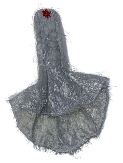 Doll Clothes Superstore Metallic Silver Gown With Long Train Fits 11 1/2 Fashion Inch Dolls