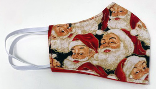 Adult Santa Claus Face Mask Washable Reusable Double Cotton