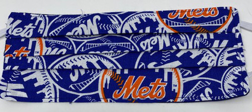 Adult MLB Mets Baseball Face Mask Adjustable