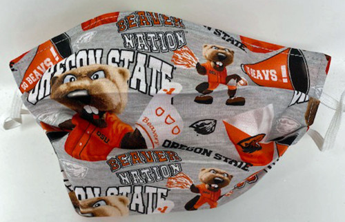 Adult Face Mask Oregon State Beaver Nation Face Shield Double Cotton