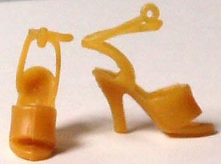 Doll Clothes Superstore Doll Yellow Swing Shoes fits Barbie and 11 1/2 " Doll