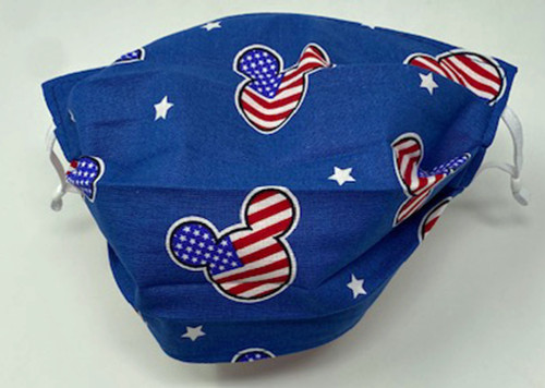 Mickey Ears Adult Face Mask Flag  Adjustable