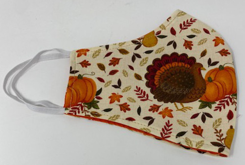 Adult Thanksgiving Face Mask Washable Reusable Double Cotton