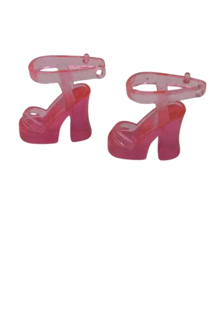 Doll Clothes Superstore Neon Pink Sandal Shoes Heels fits Barbie and 11 1/2 " Doll