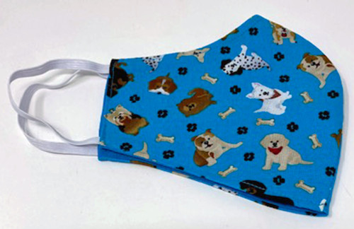 Adult Face Mask Dog Lover Print Washable Face Shield Reusable