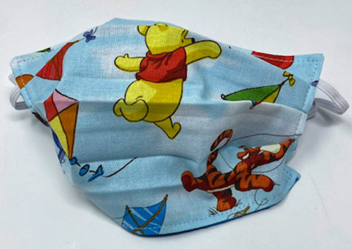 Child Face Mask Pooh Tiger Piglet Double Sided Kid Face Covering Reusable Washable Face Shield Made