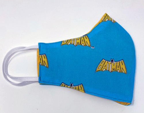 Bat Man Print Adult Face Mask Adjustable Washable  Reusable Reversible Double Cotton