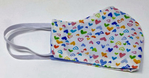 Child Heart Face Mask Double Sided Kid Face Covering Adjustable Reusable Washable Face Shield