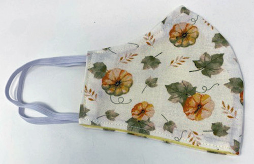 Cute Pumpkin Patch Print Adult Face Mask Washable Reusable